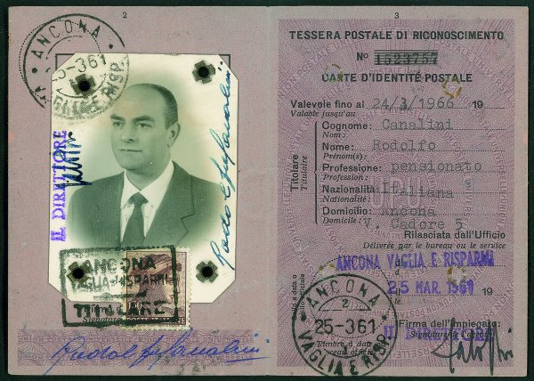 Repubblica - Ruota - 1960/1961 - Insieme di tre tessere postali in tariffa 150 lire con affrancature diverse del periodo