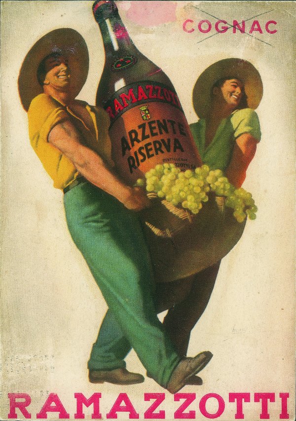 Cartoline - Pubblicitarie - Ramazzotti Arzenta Riserva - illustratore Boccasile