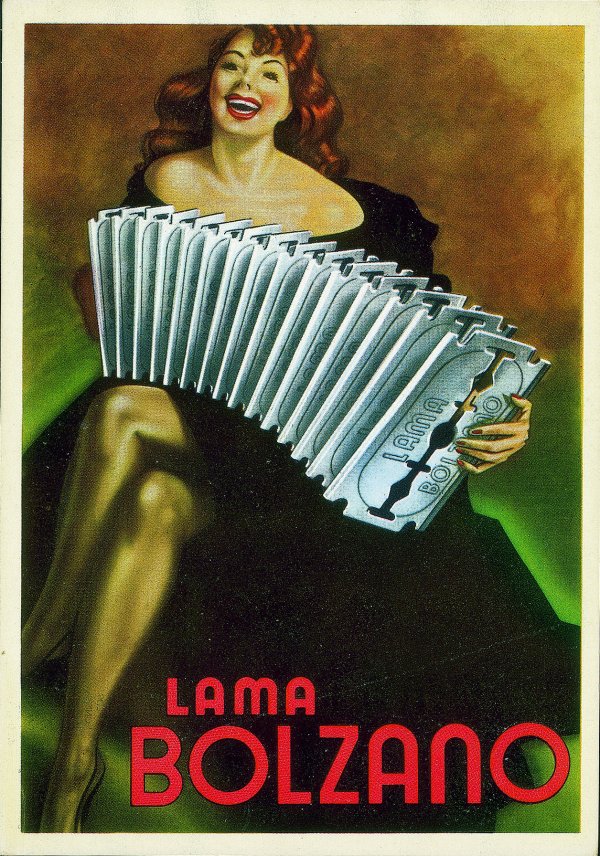 Cartoline - Pubblicitarie - Lama Bolzano - illustratore Boccasile