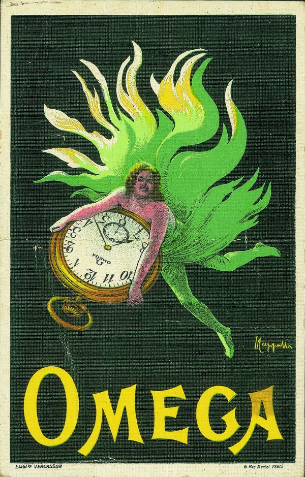 Cartoline - Pubblicitarie - Omega orologi - illustratore Cappiello