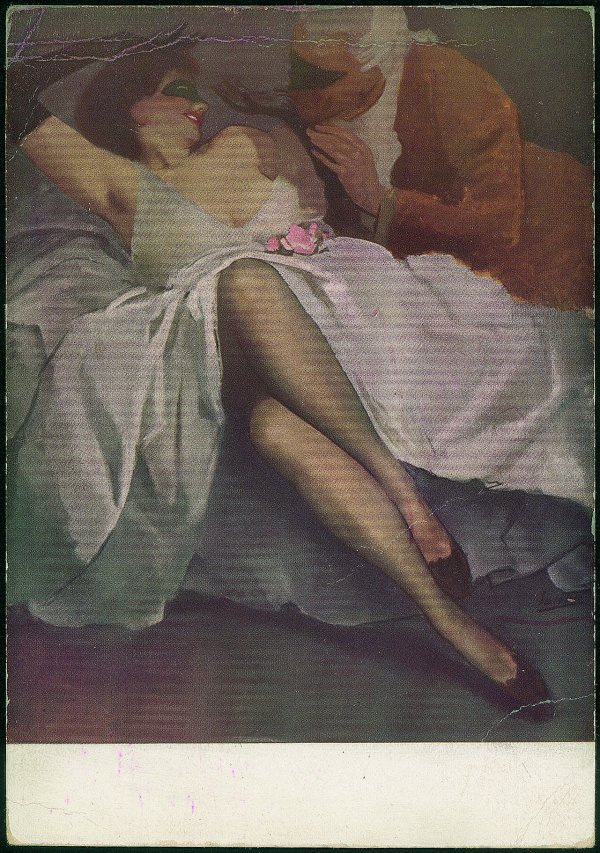 Cartoline - Pubblicitarie - Calze Nylon - illustratore Boccasile