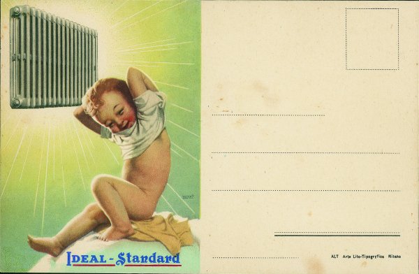 Cartoline - Pubblicitarie - Ideal Standard - illustratore Boccasile