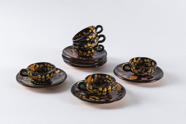 Servizio da caffè.
Albisola, 1925-1930.