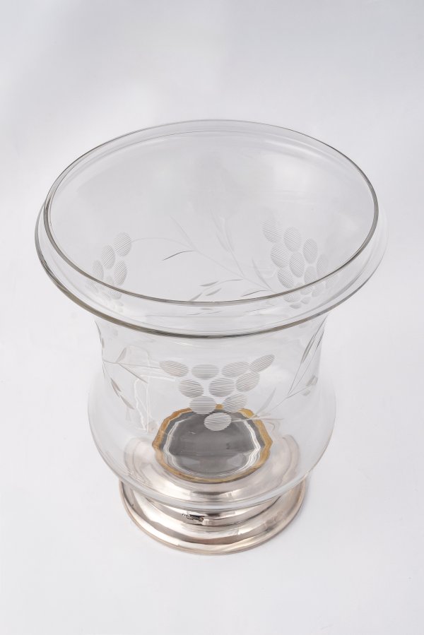 Secchiello porta champagne.
Francia, Fleuron Christofle, circa 1965 - 1975.