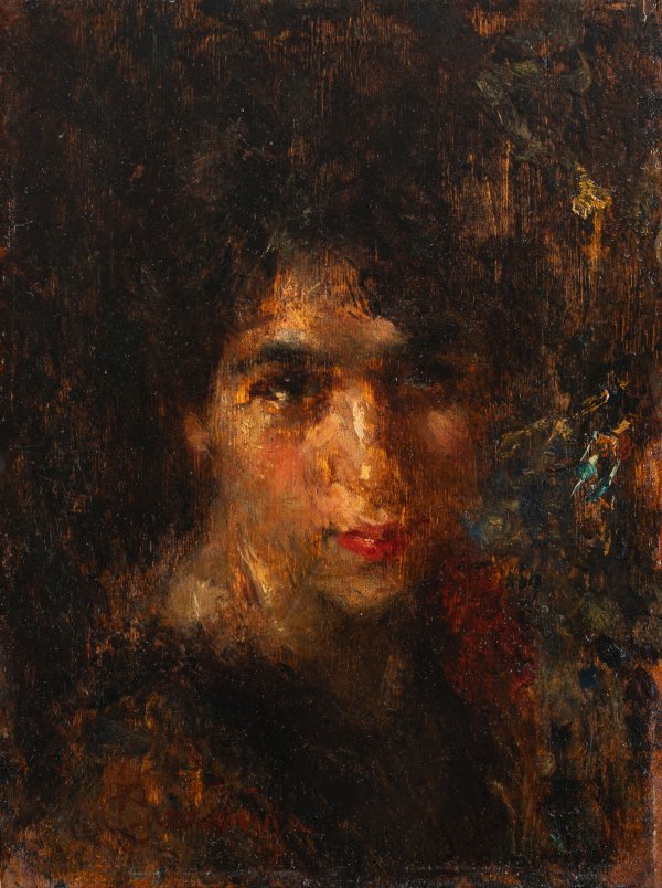 CARLO CAZZANIGA - Ritratto di fanciullo