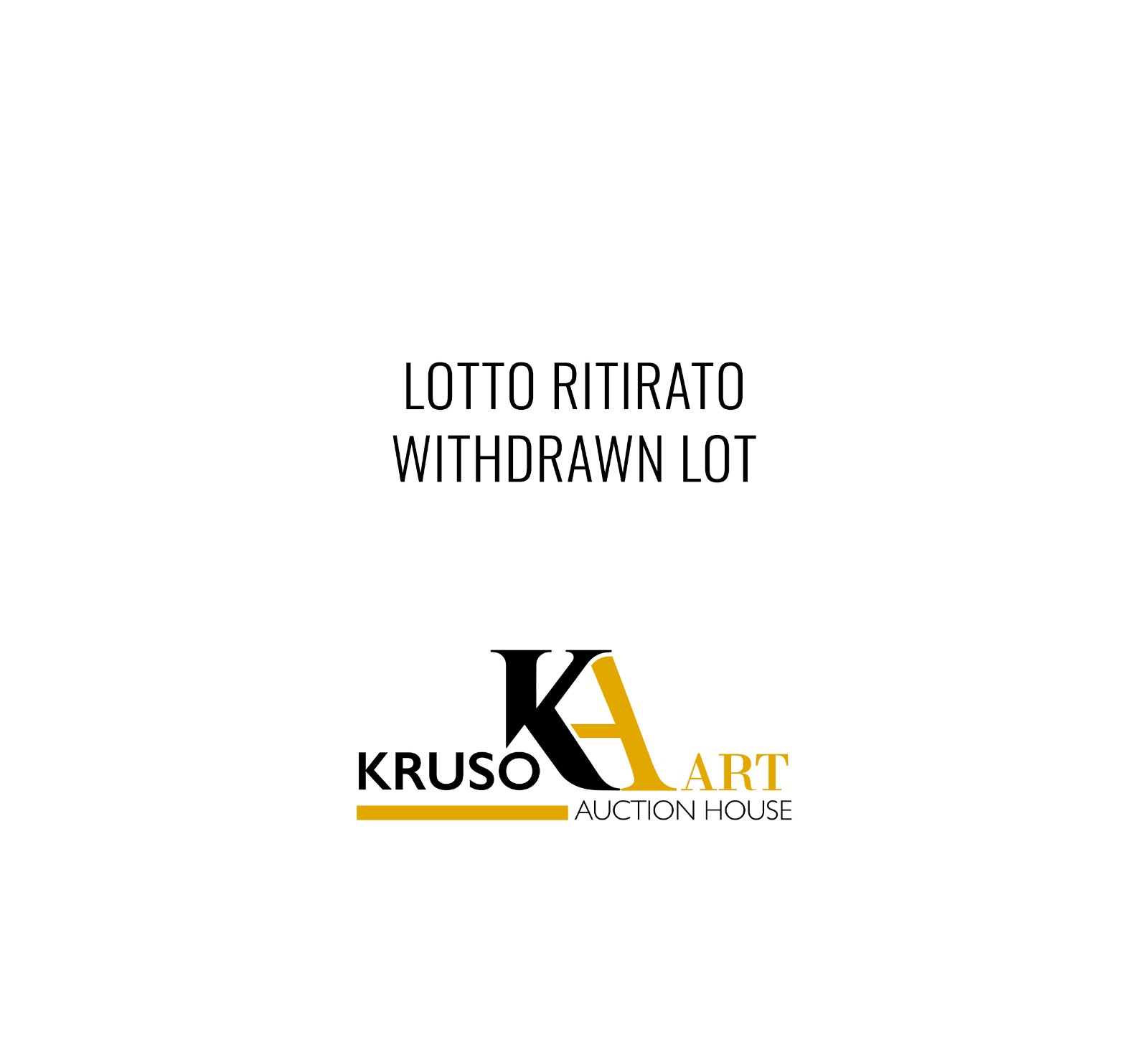Il lotto È stato ritirato. - NO LOT