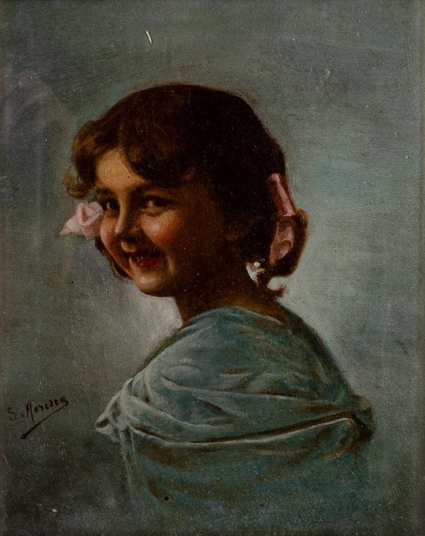 ARTISTA ITALIANO DEL XIX-XX SECOLO - Ritratto di fanciulla