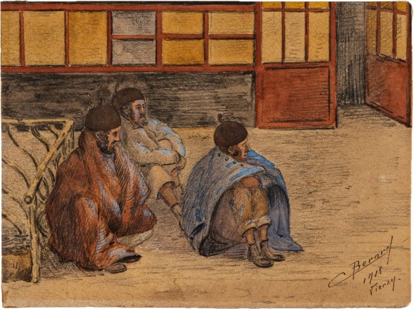 ARTISTA EUROPEO DEL XX SECOLO - Uomini seduti