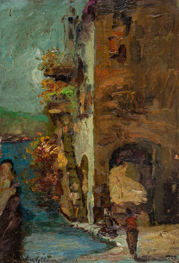 FELICE VELLAN - Scorcio di borgo