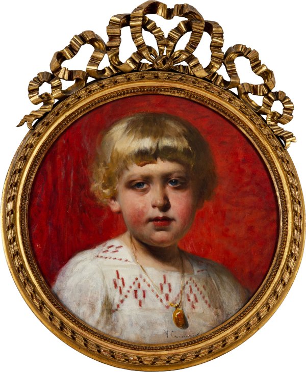 VITTORIO CAVALLERI - Ritratto di fanciullo