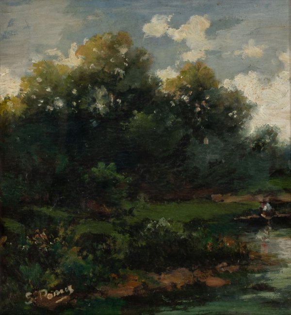 SILVIO POMA - Paesaggio lacustre
