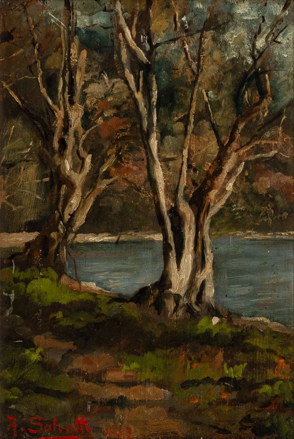 ANTONIO SALVETTI - Paesaggio fluviale