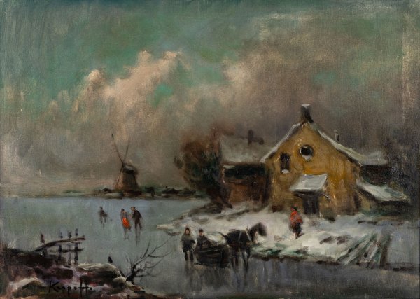 IVAN KARPOFF - Paesaggio innevato