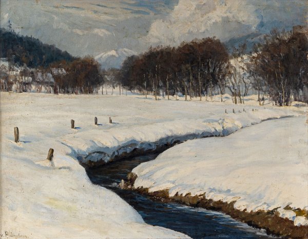 LONNY VON PLÄNCKNER - Fiume d'inverno