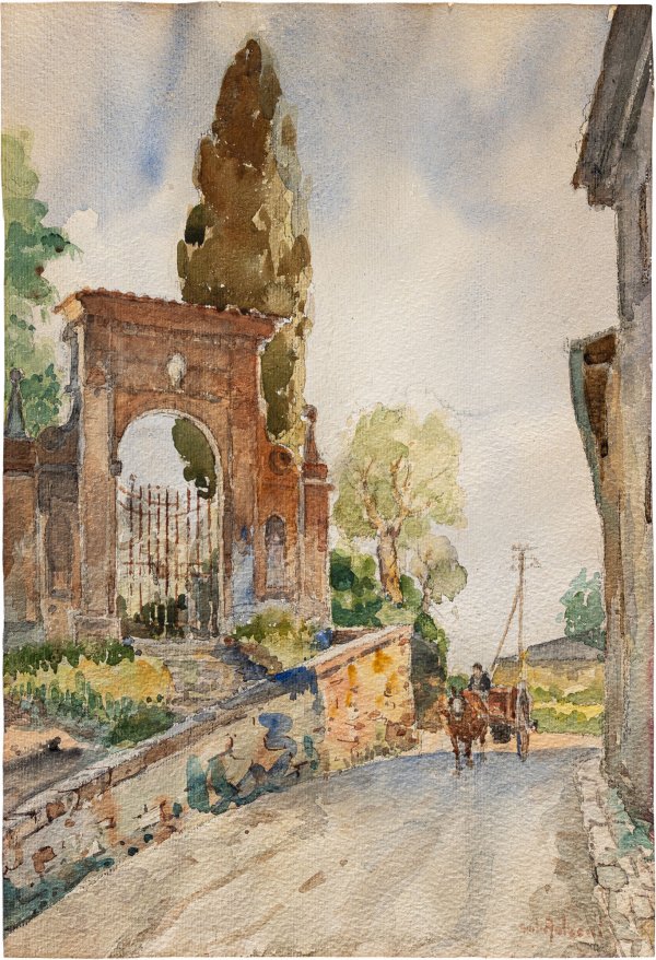 GIULIO FALZONI - Strada di paese