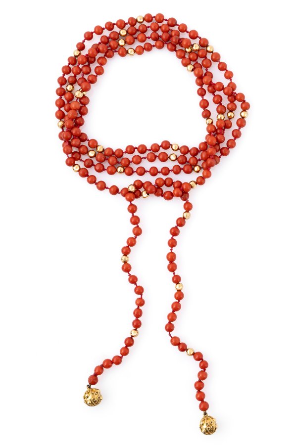 Collana in Corallo rosso Mediterraneo.