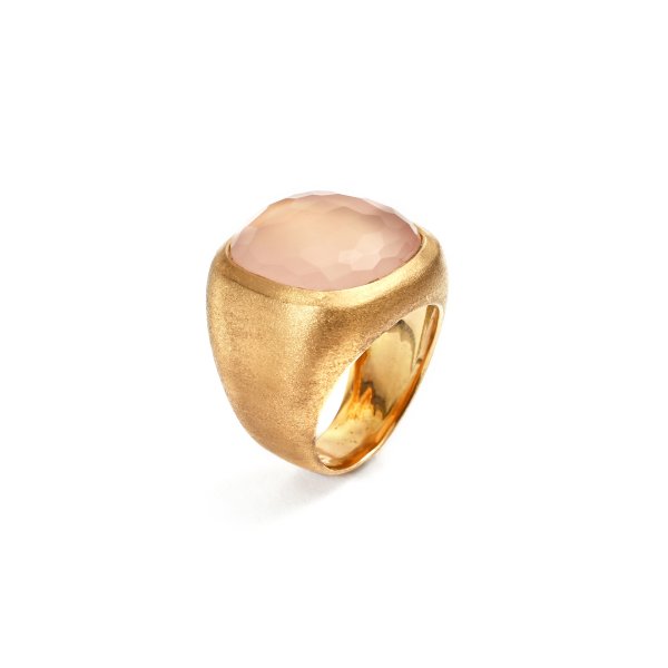 Anello con Quarzo Rosa.