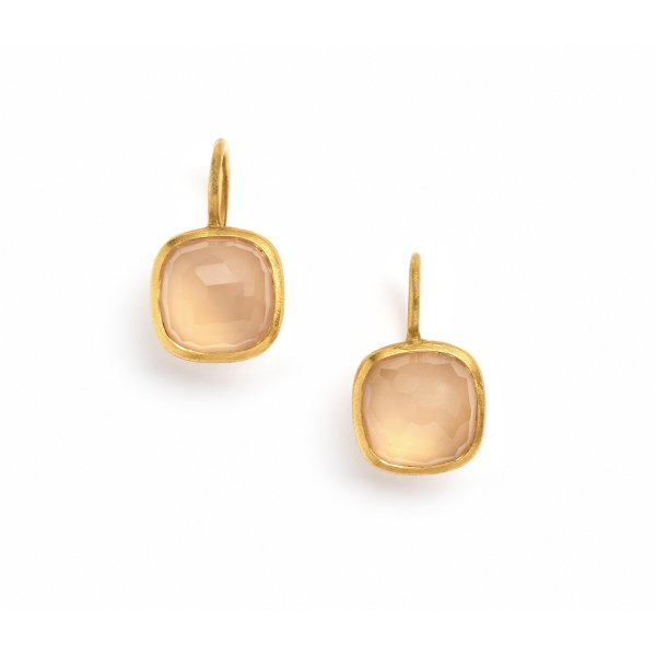 Orecchini con Quarzo Rosa.
