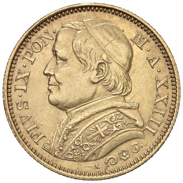MONETE ITALIANE - Stato Pontificio – Pio IX (1846-1878)