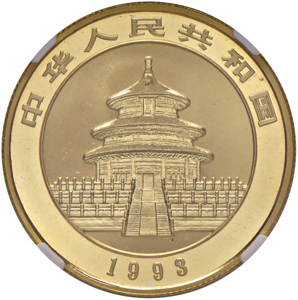 ESTERE - Cina
50 Yuan Panda - 1993 - MS 69
Oro