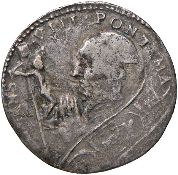 MONETE ITALIANE - Ferrara – Clemente VIII (1592-1605)