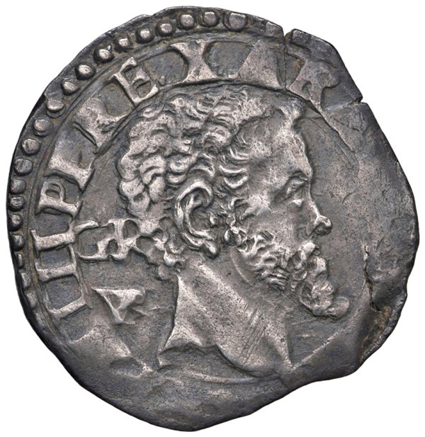 MONETE ITALIANE - Napoli – Filippo II d’Asburgo (1554-1598) Re di Spagna