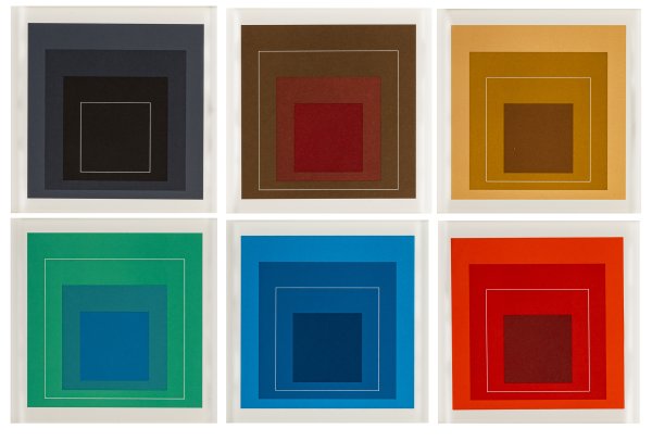 JOSEF ALBERS - White lines squares