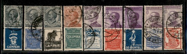 Regno - Francobolli pubblicitari - 1924/1925