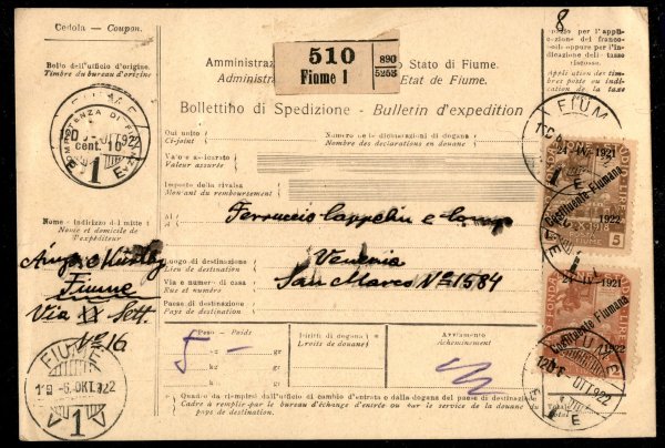 Occupazioni I guerra mondiale - Fiume