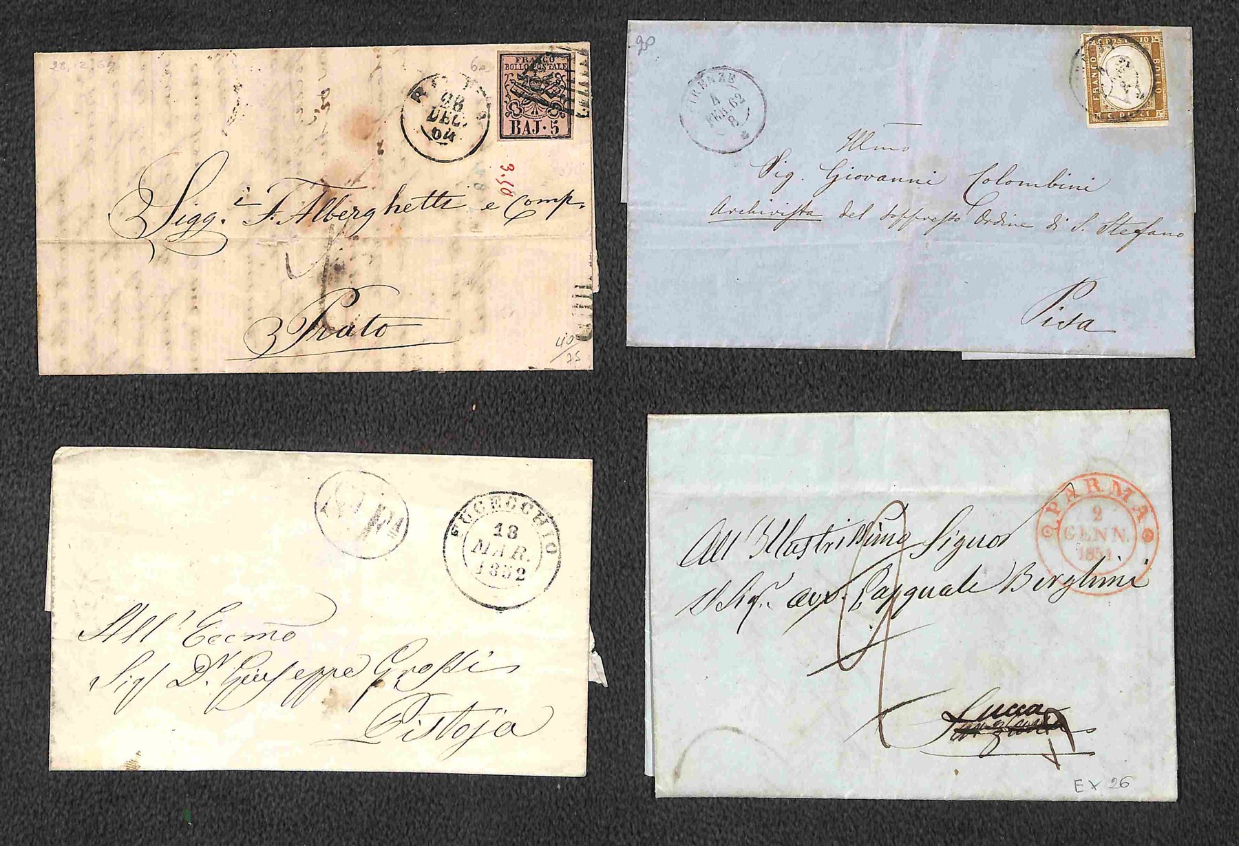 Lotti e Collezioni - Area Italiana  - STORIA POSTALE - 1815/1866