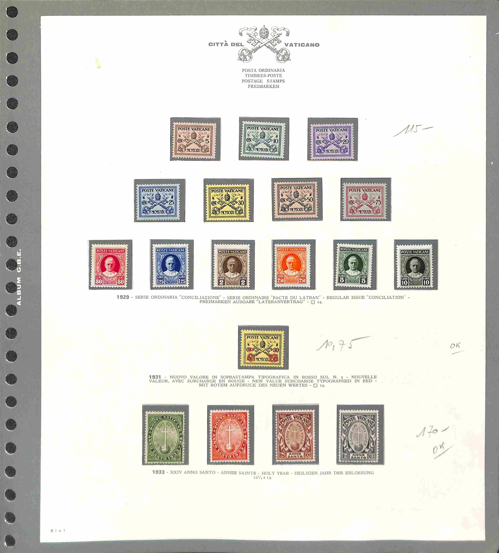 Lotti e Collezioni - Area Italiana - VATICANO - 1929/2004