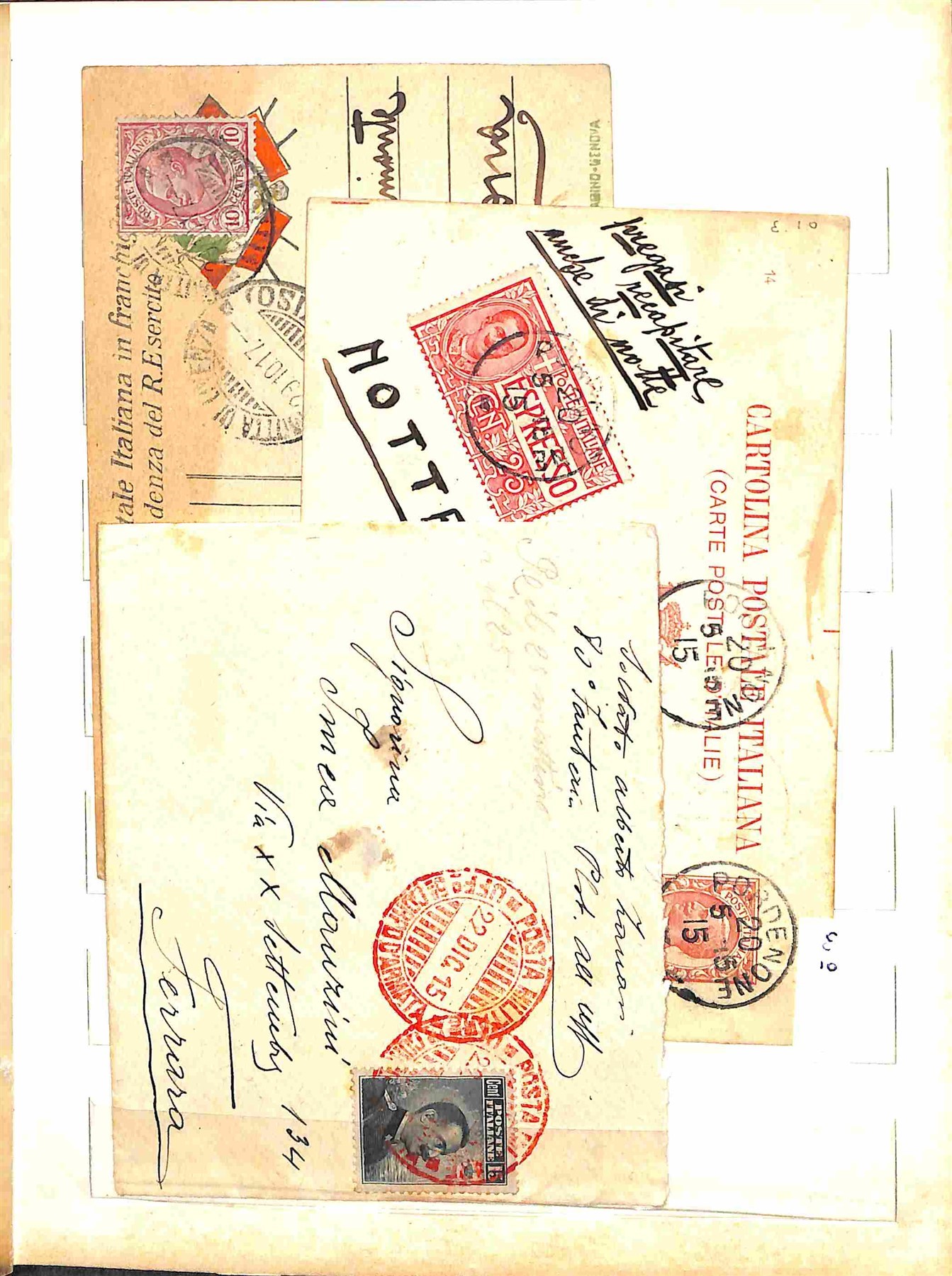 Lotti e Collezioni - Area Italiana - AREA ITALIANA - 1900/1950 circa - Storia Postale