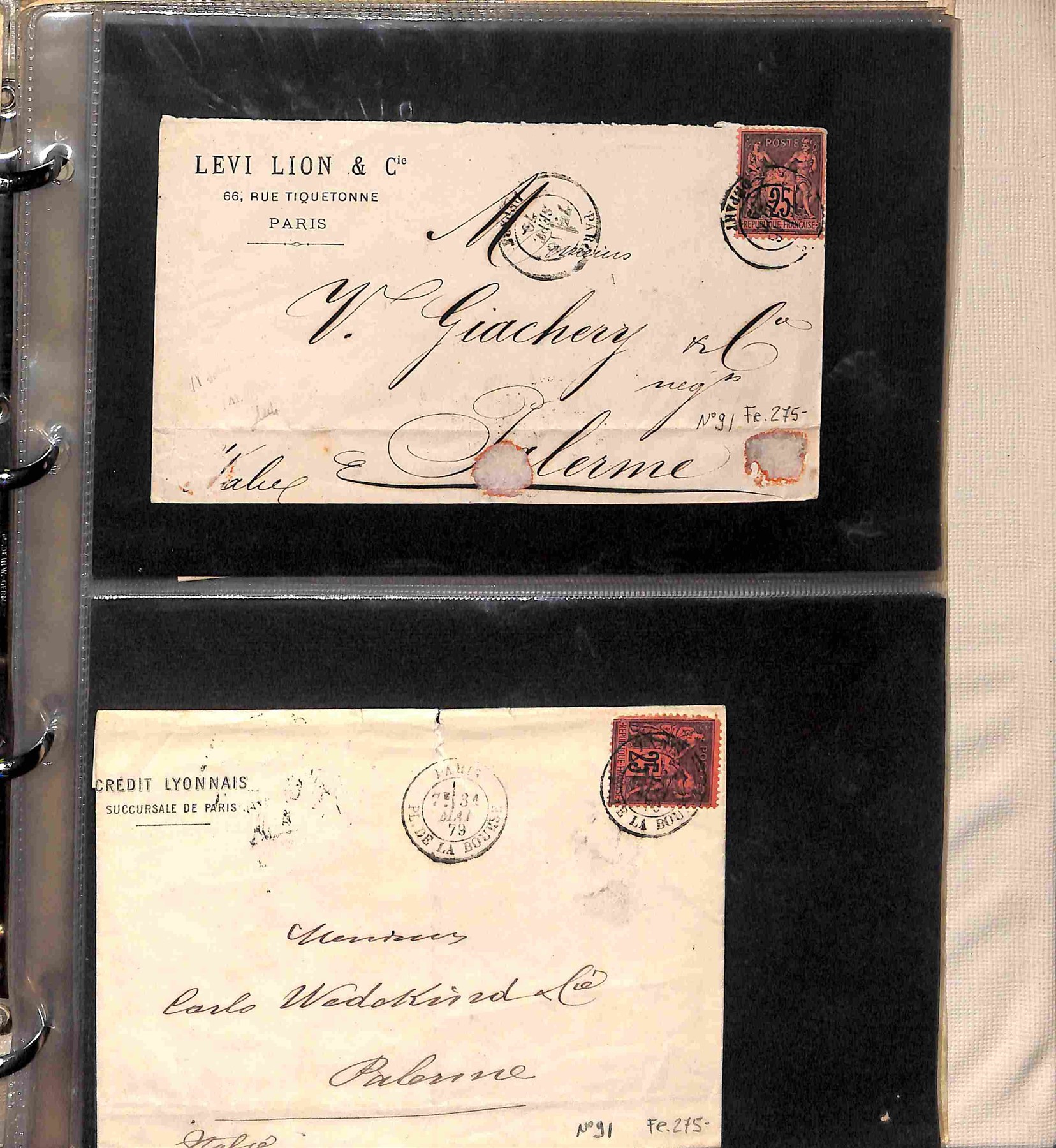 Lotti e Collezioni - Europa e Oltremare - FRANCIA - Storia Postale - 1859/1878