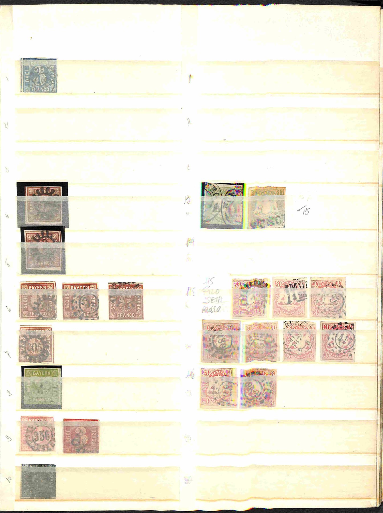 Lotti e Collezioni - Europa e Oltremare - GERMANIA - BAVIERA - 1849/1920