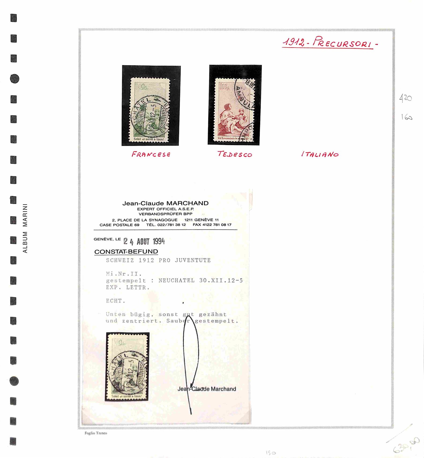 Lotti e Collezioni - Europa e Oltremare - SVIZZERA - PRO JUVENUTE - 1912/2005