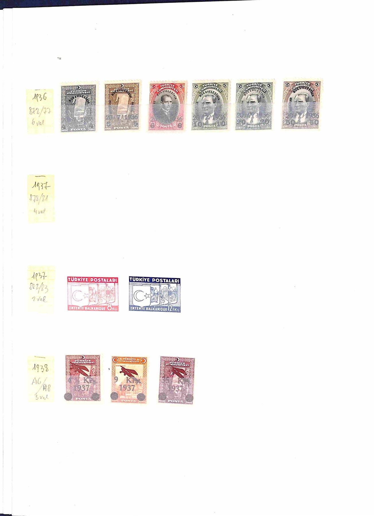 Lotti e Collezioni - Europa e Oltremare - TURCHIA - 1931/2004