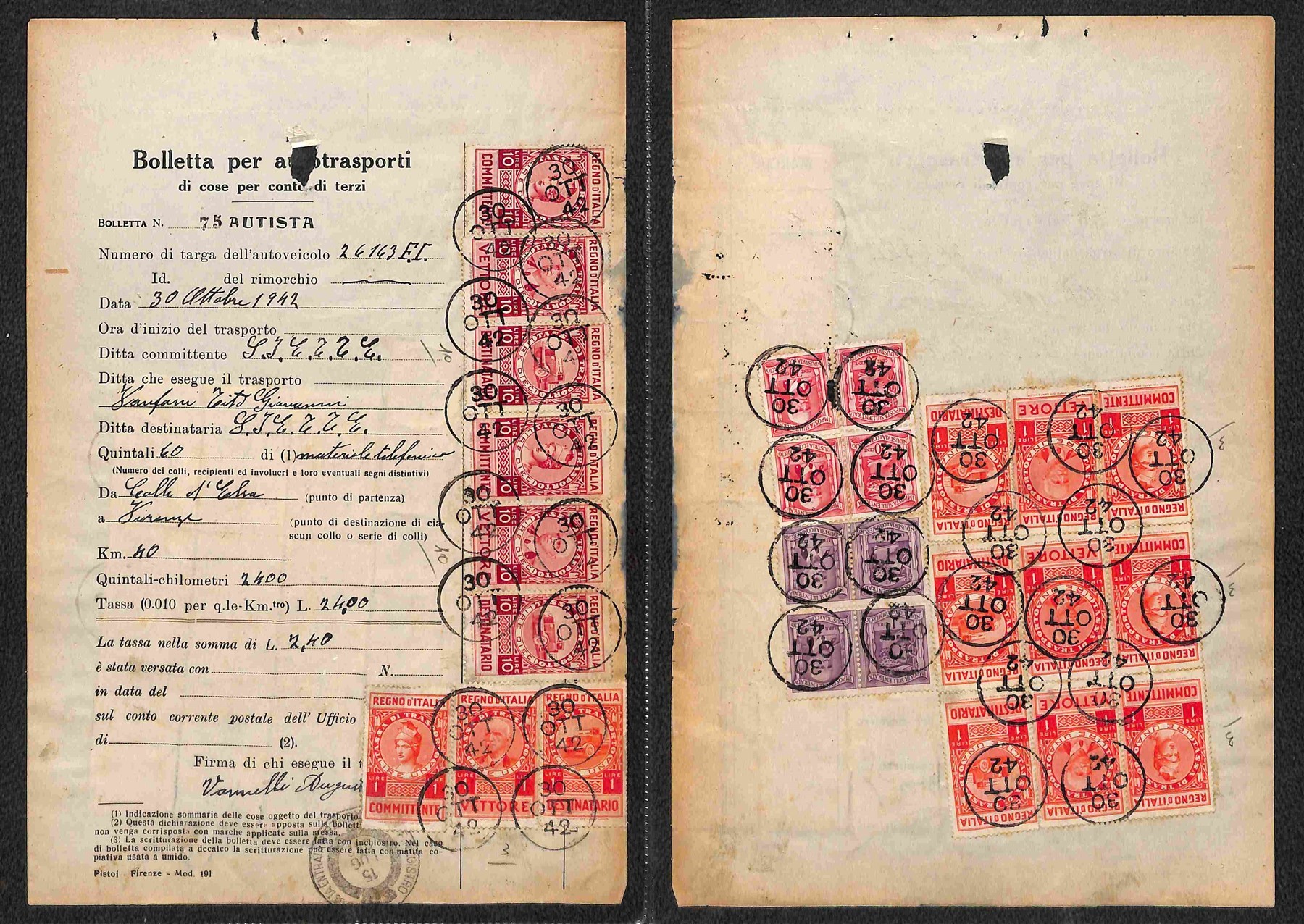 Documenti - Italia - 1856/1971