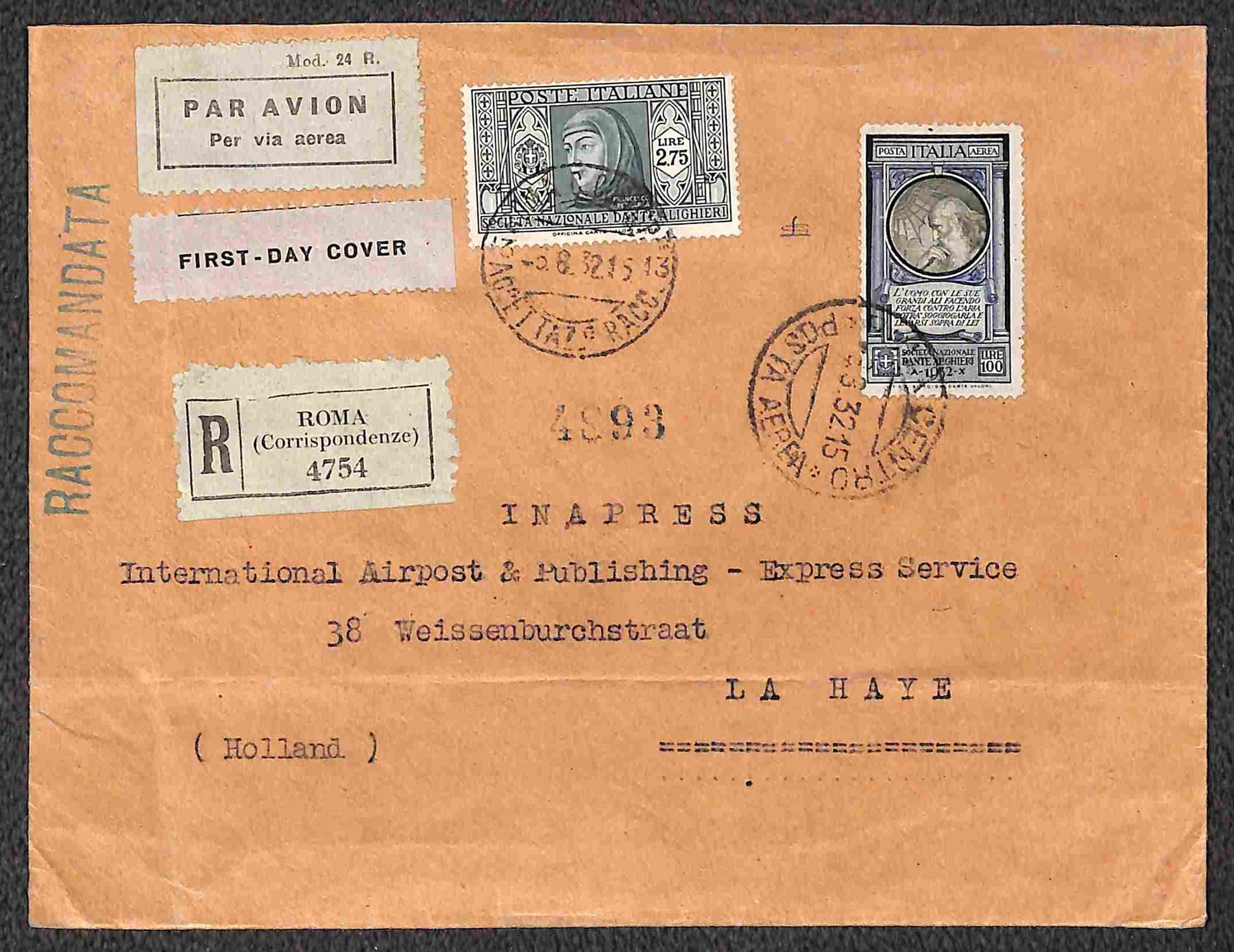 Regno - Posta Aerea