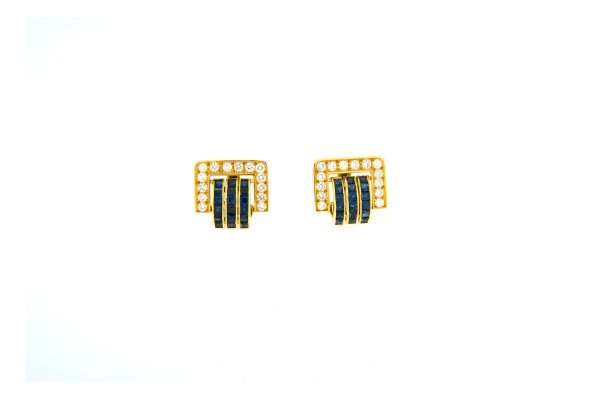 ORECCHINI - Orecchini in oro giallo 18kt, anni '00