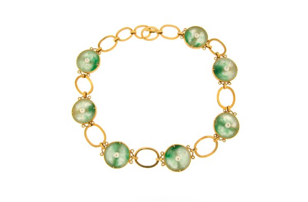 PARURE - Demi-parure in oro giallo 18kt, anni '90