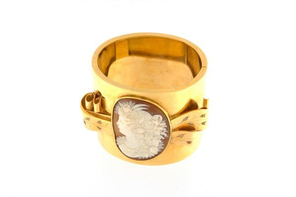 BRACCIALE - Bracciale in oro giallo 18kt, anni '50