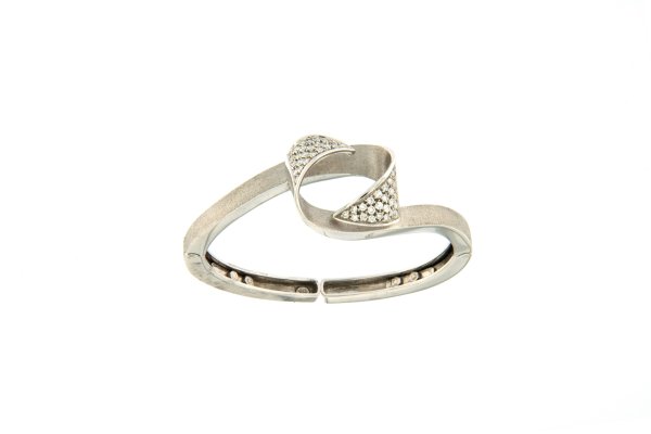 BRACCIALE - Bracciale in oro bianco 18kt, anni '80