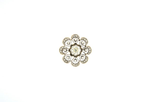 spilla - Spilla in oro bianco 18kt, anni '40