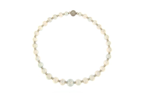 COLLANA - Collana in oro bianco 18kt, anni '90