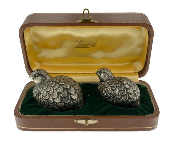 ARGENTI - Set sale e pepe marcato Gucci, anni '70
