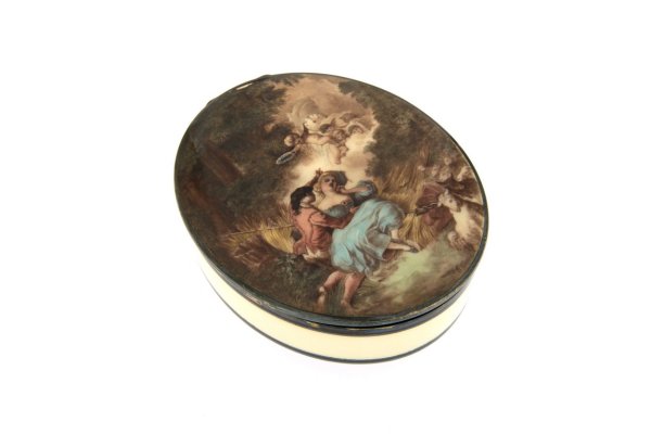COFANETTO - Cofanetto in argento dorato 800, anni '40