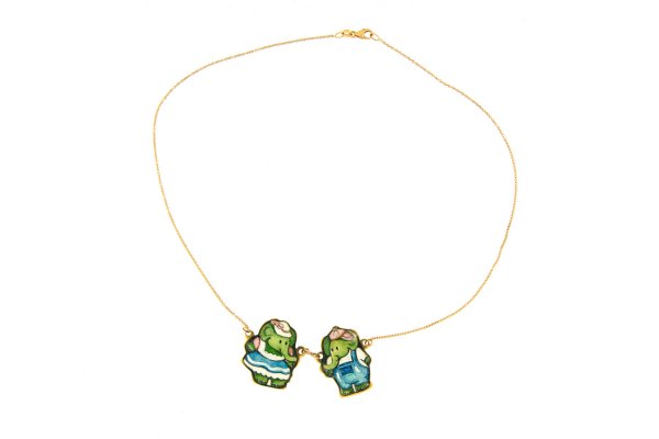 COLLANA - Collana in oro giallo 18kt, anni '70
