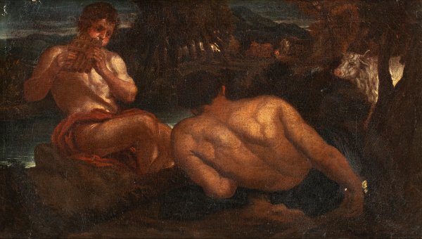 SCUOLA ROMANA DEL SECOLO XVII - Scuola romana del secolo XVII - Scena pastorale