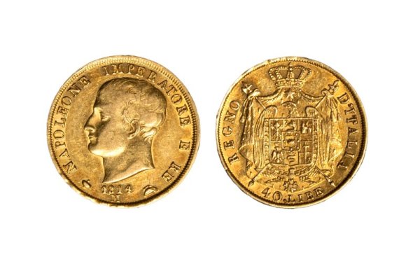 MILANO - Napoleone I (1805-1814) - MILANO - NAPOLEONE I, Re d'Italia (1805-1814) - 40 lire 1814