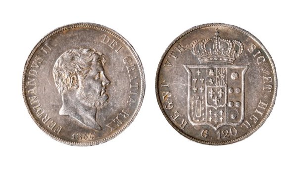 FERDINANDO II - NAPOLI - FERDINANDO II (1830-1859) - 120 grana 1854